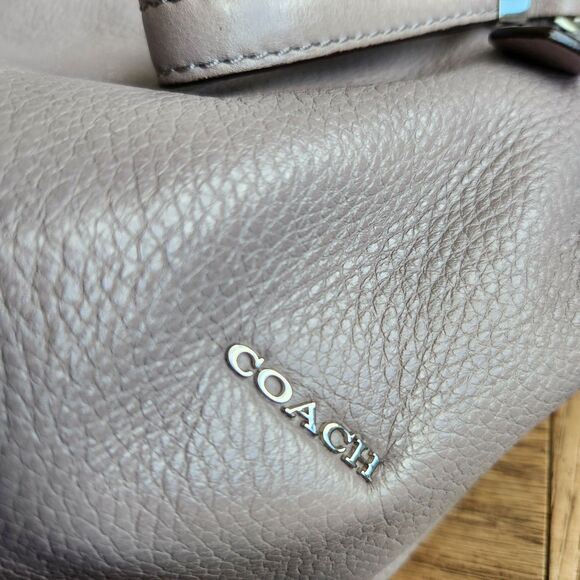 Coach Madison Phoebe Grey Pebbled Soft Leather Purse 26224 Shoulder Bag *flaw - Picture 16 of 16